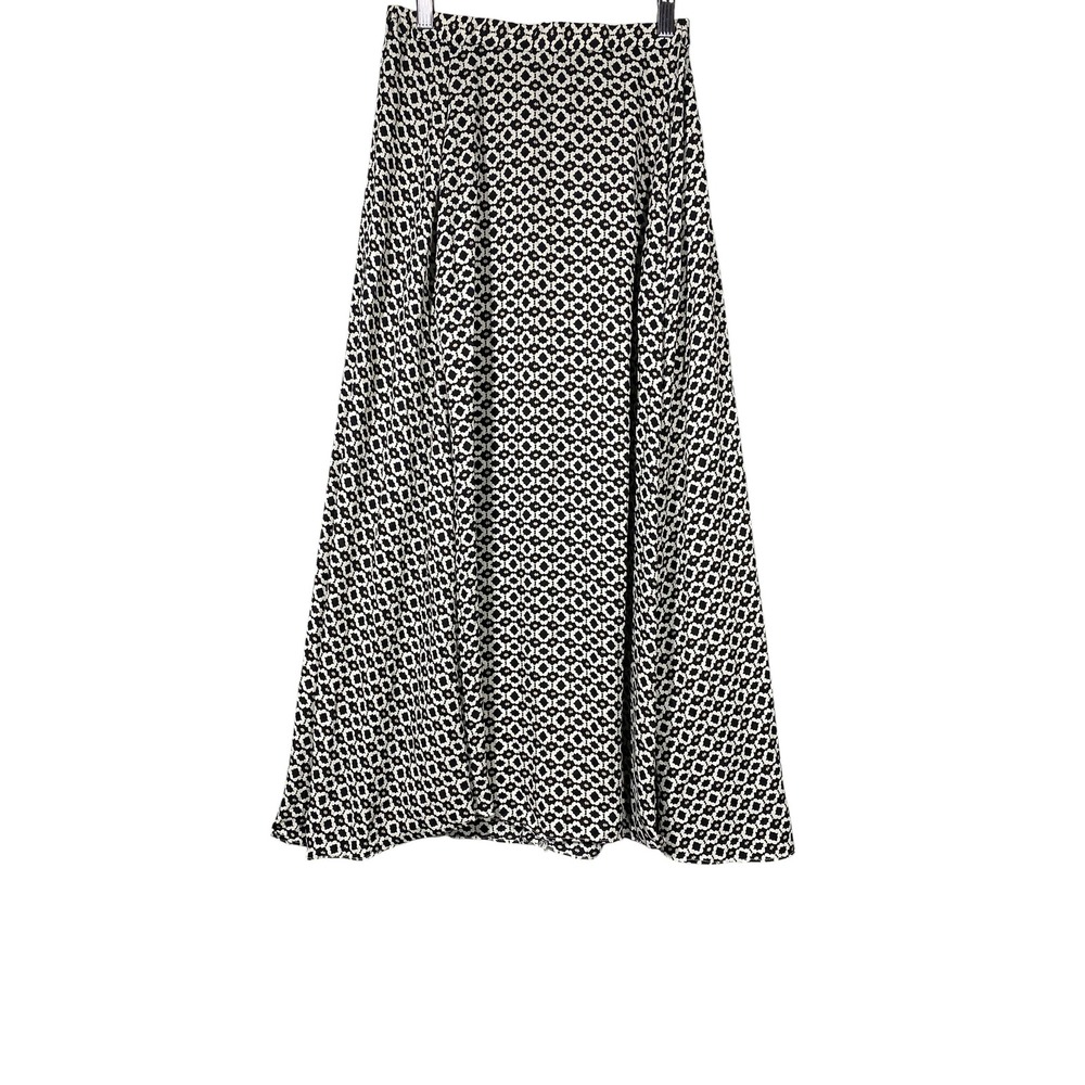Max Studio Maxi Skirt Womens XS Black White Excellent Geometric Tile Print